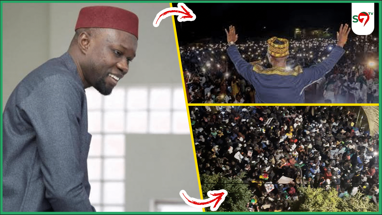 (Vidéo) Images Aériennes devant la maison de SONKO: Du Jamais Vu une marée humaine à la Cité Keur Gorgui