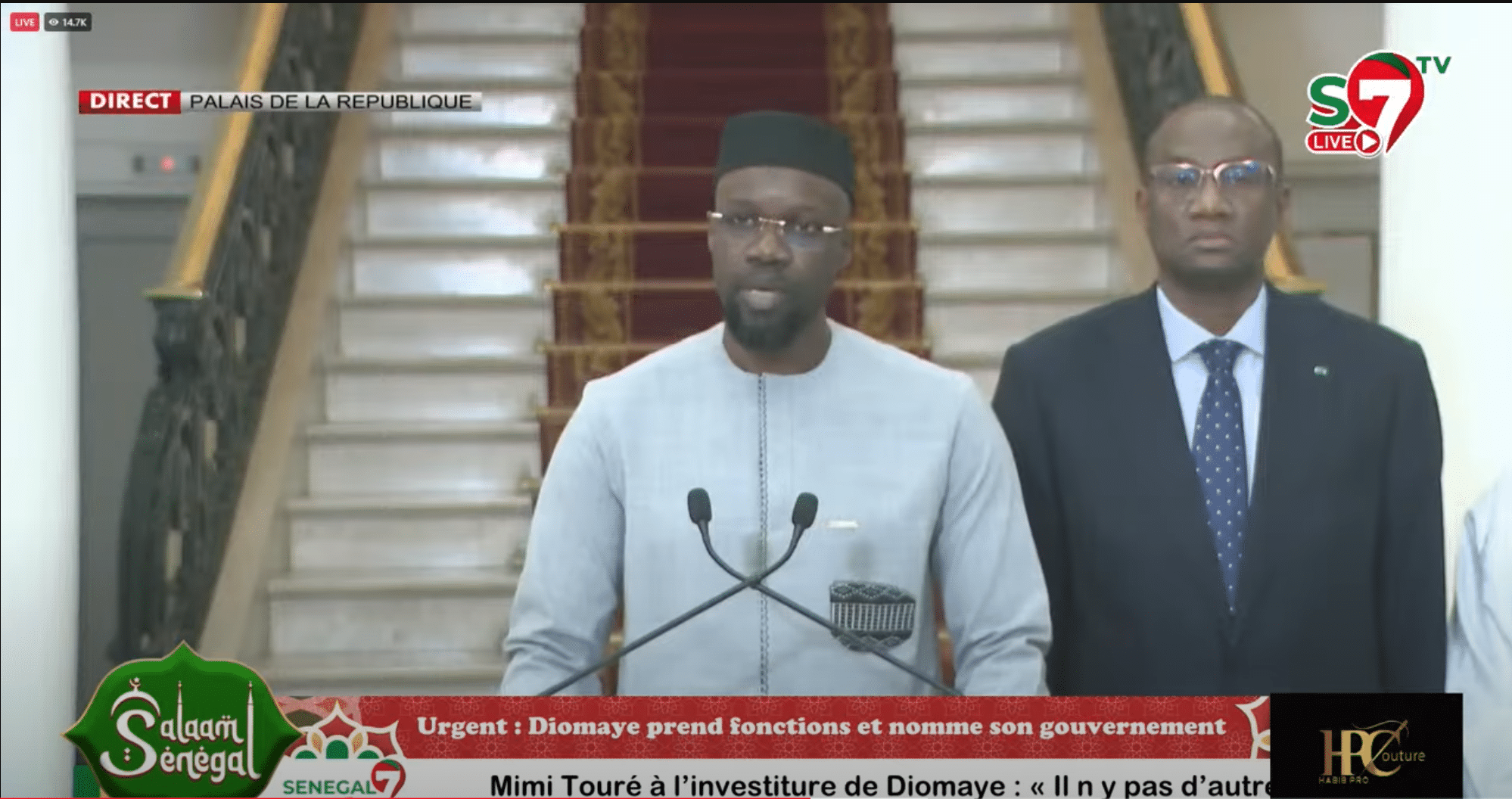 (Vidéo) Nommé 1er Ministre de DIOMAYE: découvrez les premiers mots de SONKO