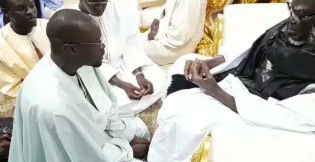 Dakar : Ousmane Sonko reçu par Serigne Mountakha Mbacké