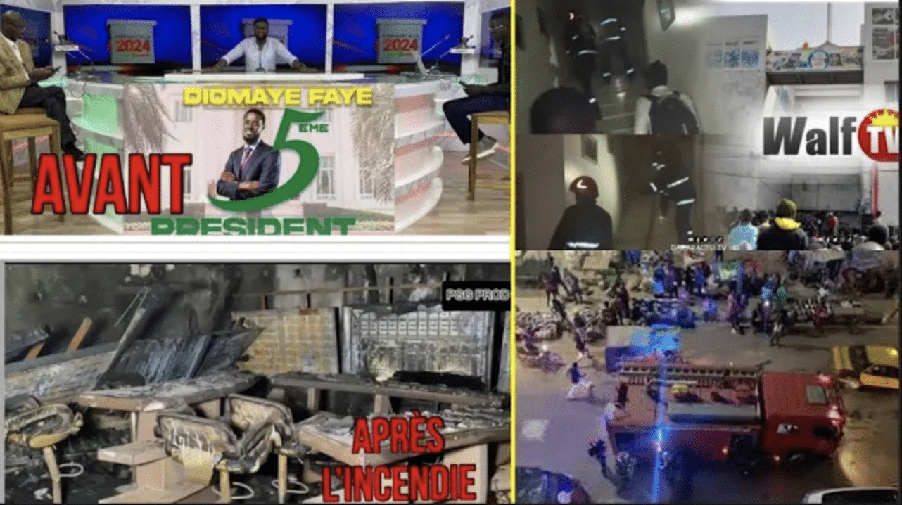 !nc&endie à Walf: Retour sur les lieux, plus de 3 studios, la salle régie et la salle serveur (Vidéo)