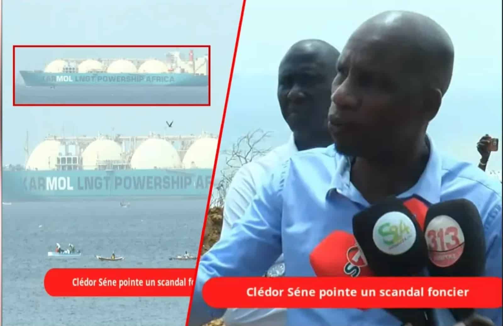 Vidéo-Production de Gaz : Clédor Sène détecte un bateau d'exploitation étranger