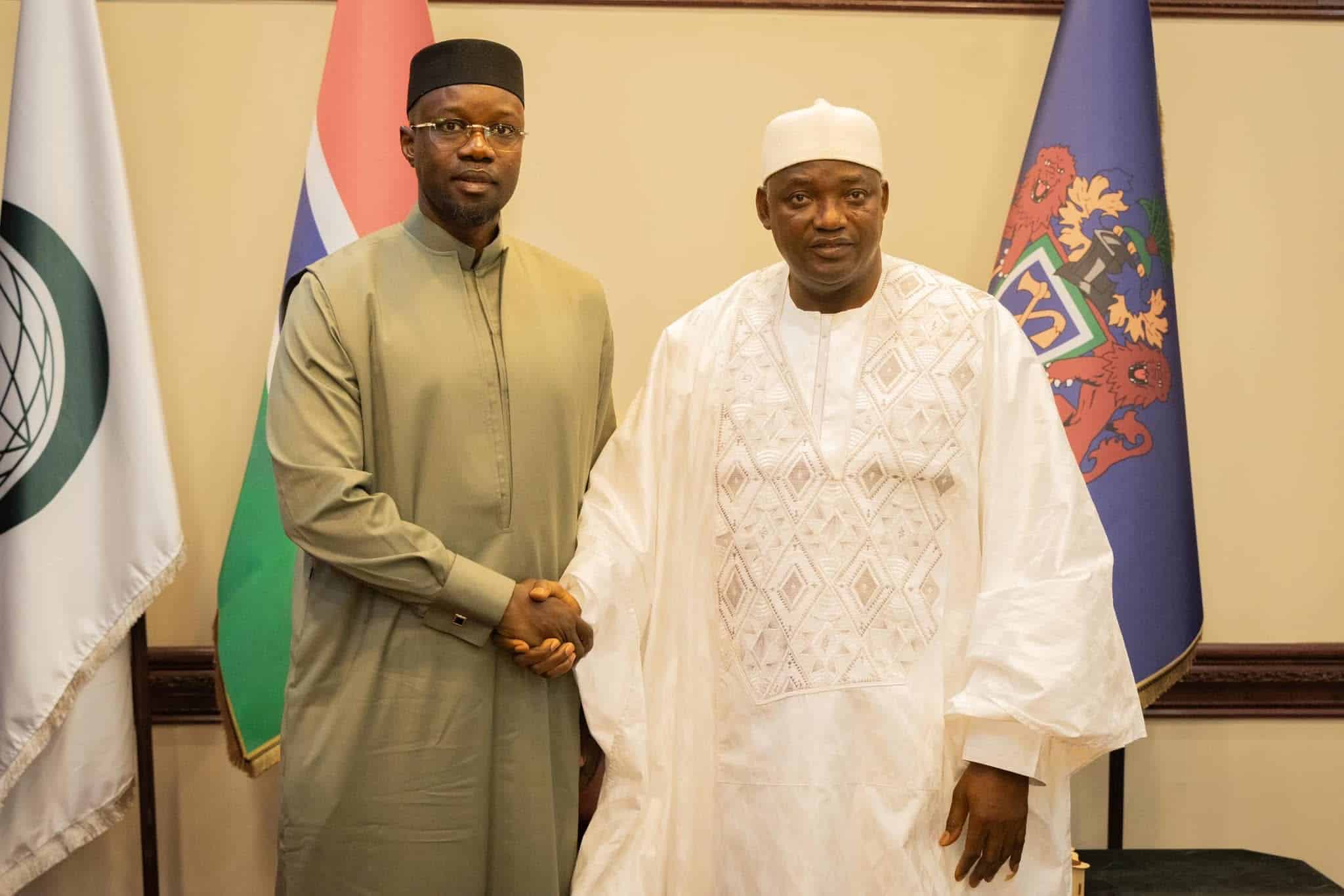 Gambie : Ousmane Sonko a rendu une visite de courtoisie au Président Adama Barrow