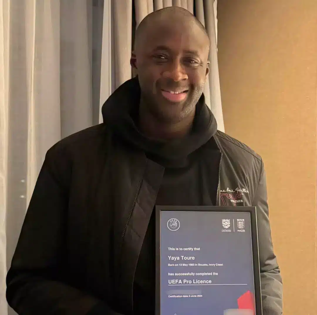 Football : Yaya Touré obtient sa licence UEFA Pro