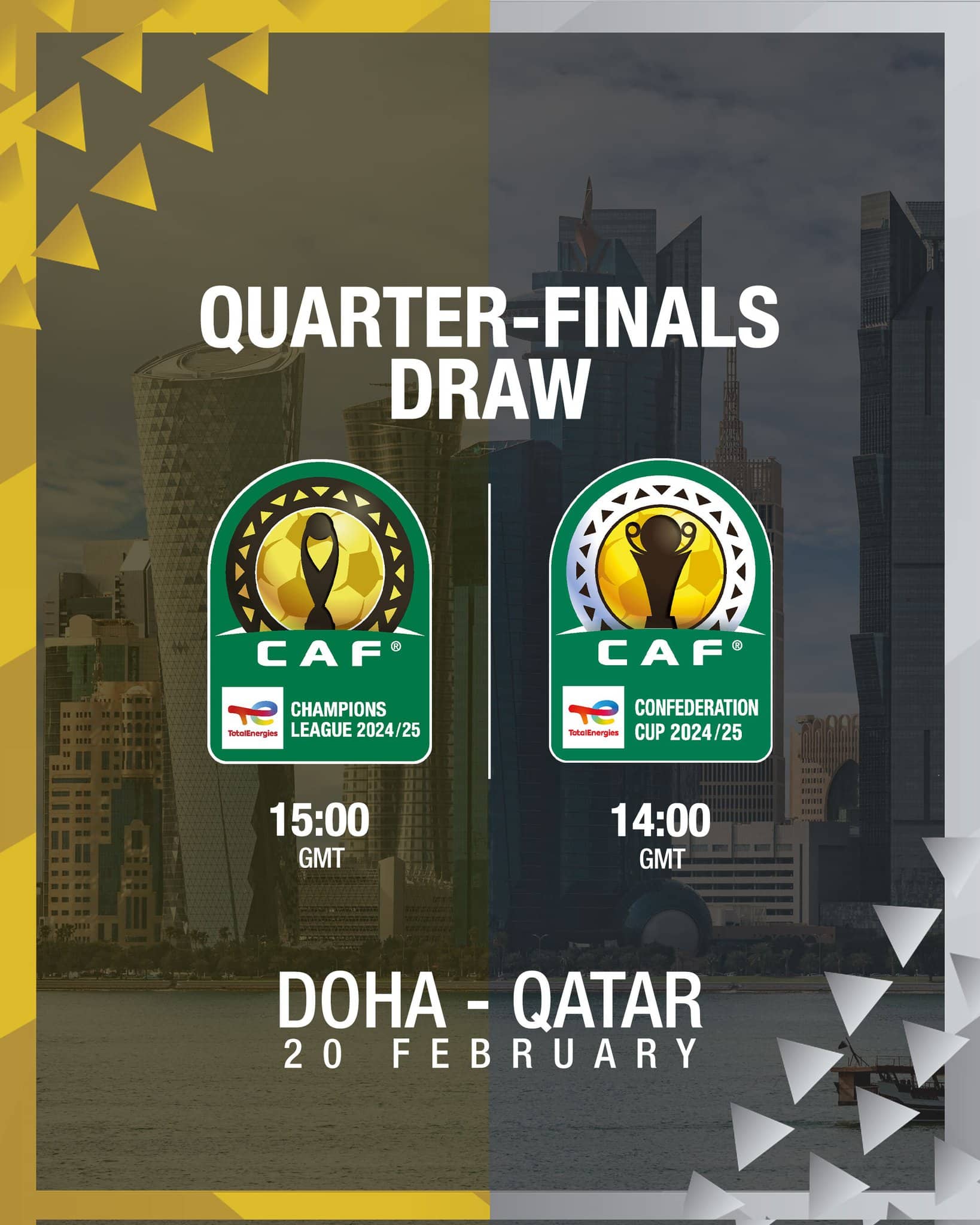 Interclubs CAF 2024-2025 : Voici les dates du tirage au sort des quarts de finale