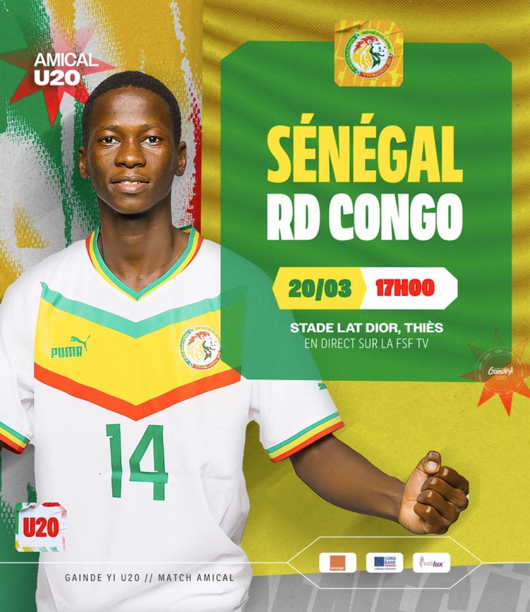 Preparation Can U20: Sénégal vs RD Congo : Un Premier Test Avant la CAN