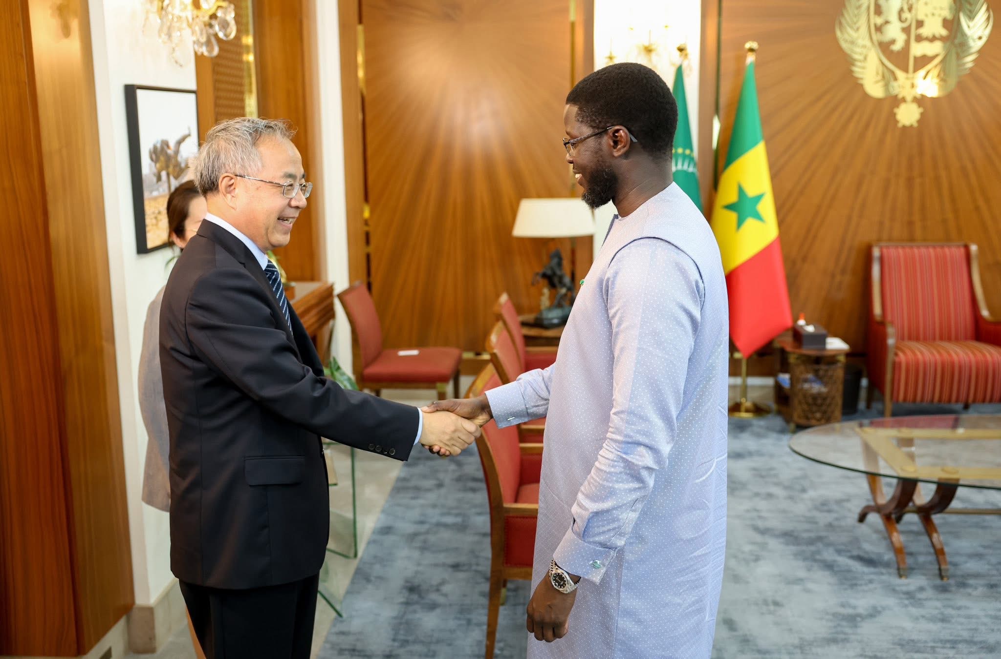 Agenda Senegal 2050 : Le Chef de l’Etat a reçu le Vice-Président du CCPPC, Hu Chunhua