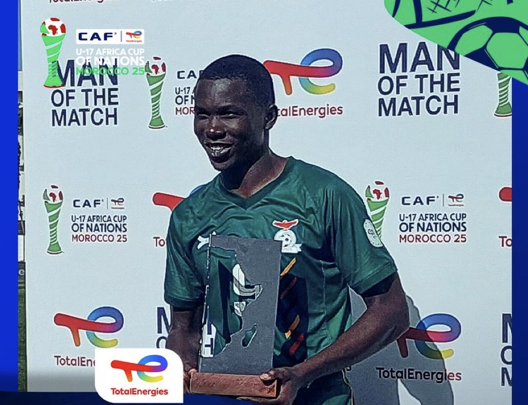 CAN U17 2025 – Zambie : Abel Nyirongo élu homme du match contre la Tanzanie