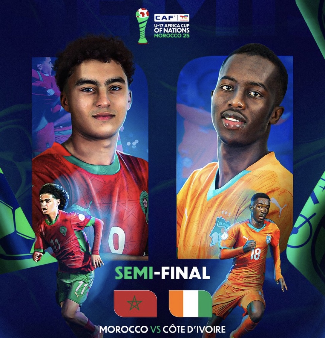 CAN U17 : Le Maroc et la Côte d’Ivoire s’affrontent pour une place en finale