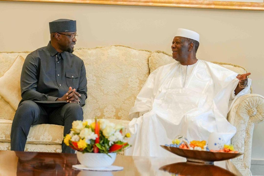 Côte d’Ivoire : Ousmane Sonko reçu par le Président Alassane OUATTARA