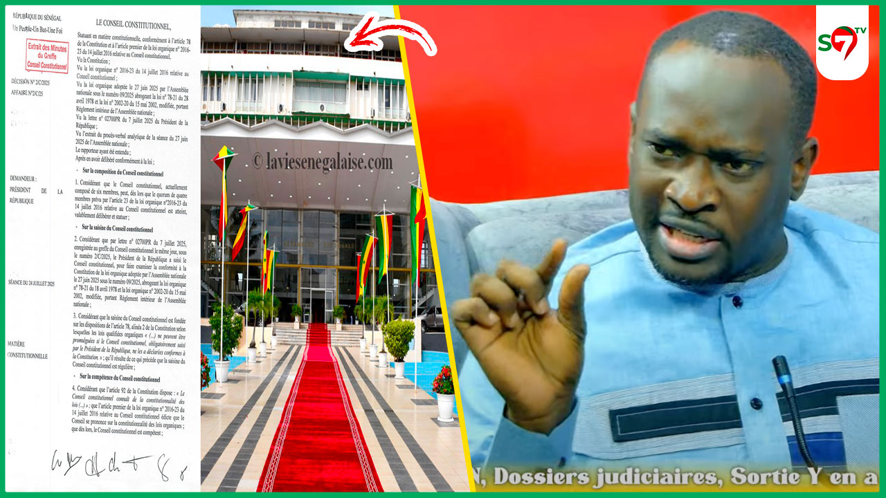 (Vidéo) Rejet RIAN par le CC: l’avis tranche de Khadim Diop sur les privilèges de juridiction "Mane Lima Gueum Moy..."