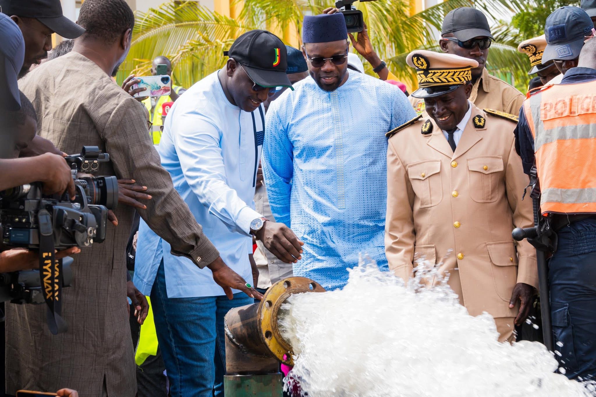 Touba : Ousmane Sonko a procédé à l'inauguration de plusieurs ouvrages hydrauliques