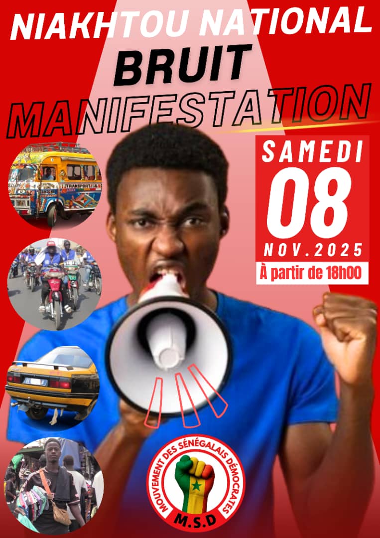 Sénégal : Le MSD appelle les sénégalais à participer au Niakhtou National, le 08 novembre prochain