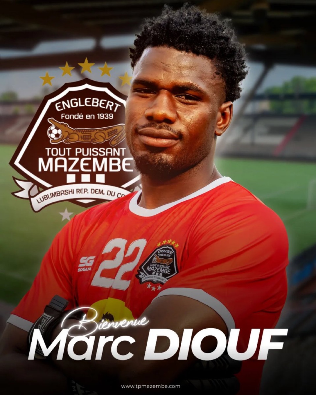Marc Philips Arona Diouf s’engage officiellement avec le TP Mazembe