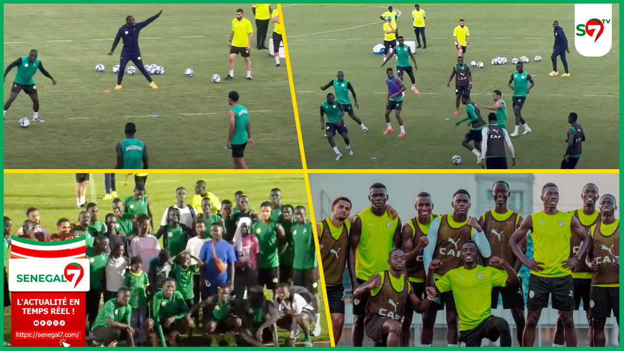 (Vidéo) Sénégal vs Mauritanie : Galop d’entraînement des lions avec Sadio Mané, Édouard mendy et Jackobs