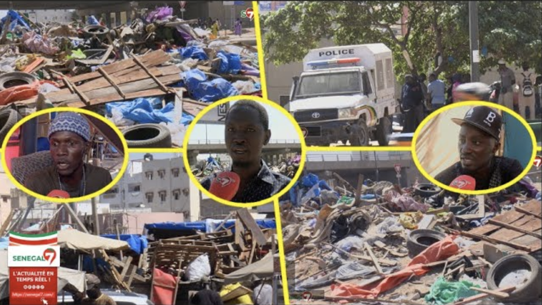 (Vidéo) Déguerpissement Ront point Liberté 6: Marchands ambulants et tabliers haussent le ton
