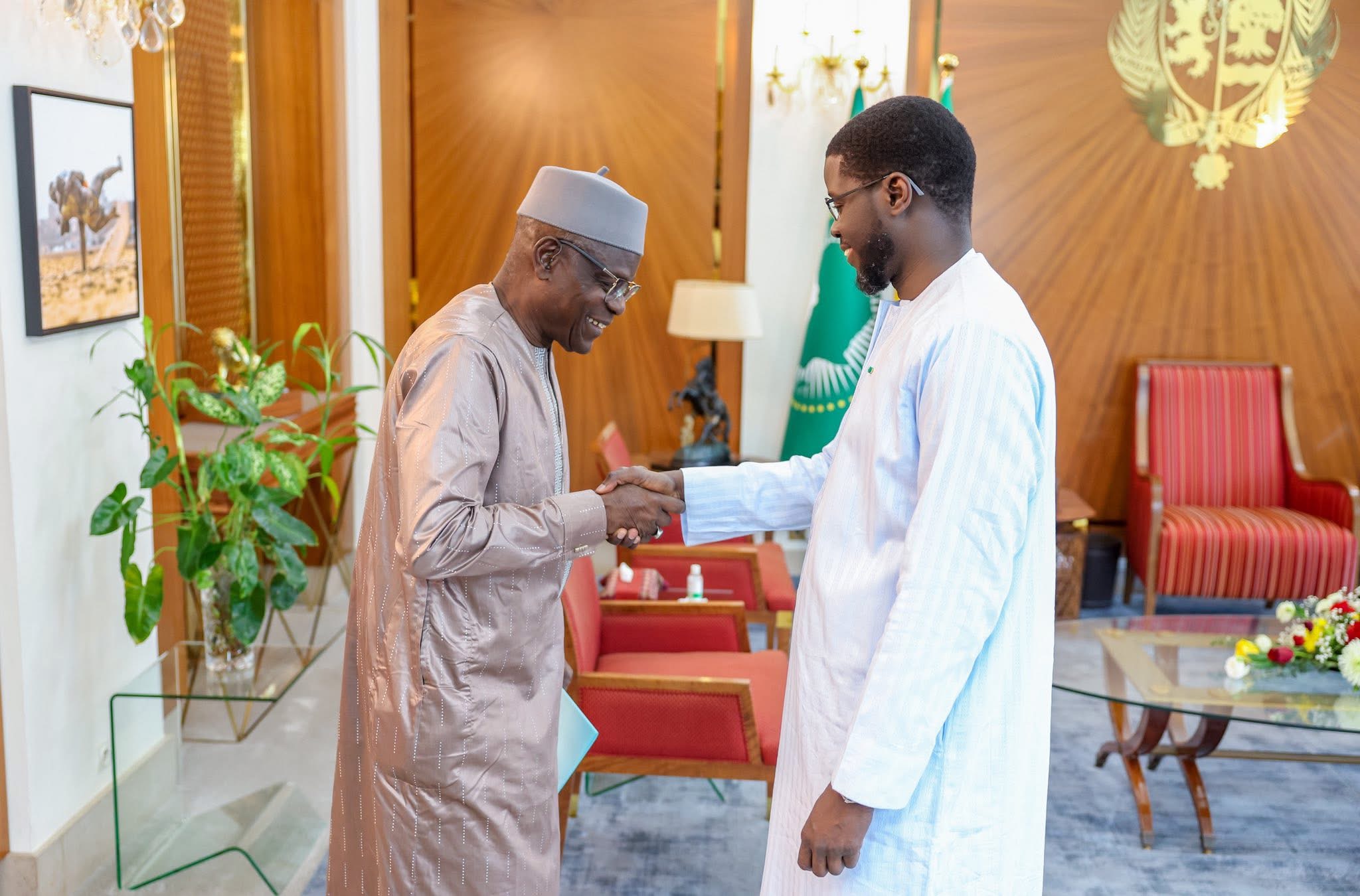 Audience : Le Président de la République a reçu Cheikh Diop, SG de la CNTS/FC