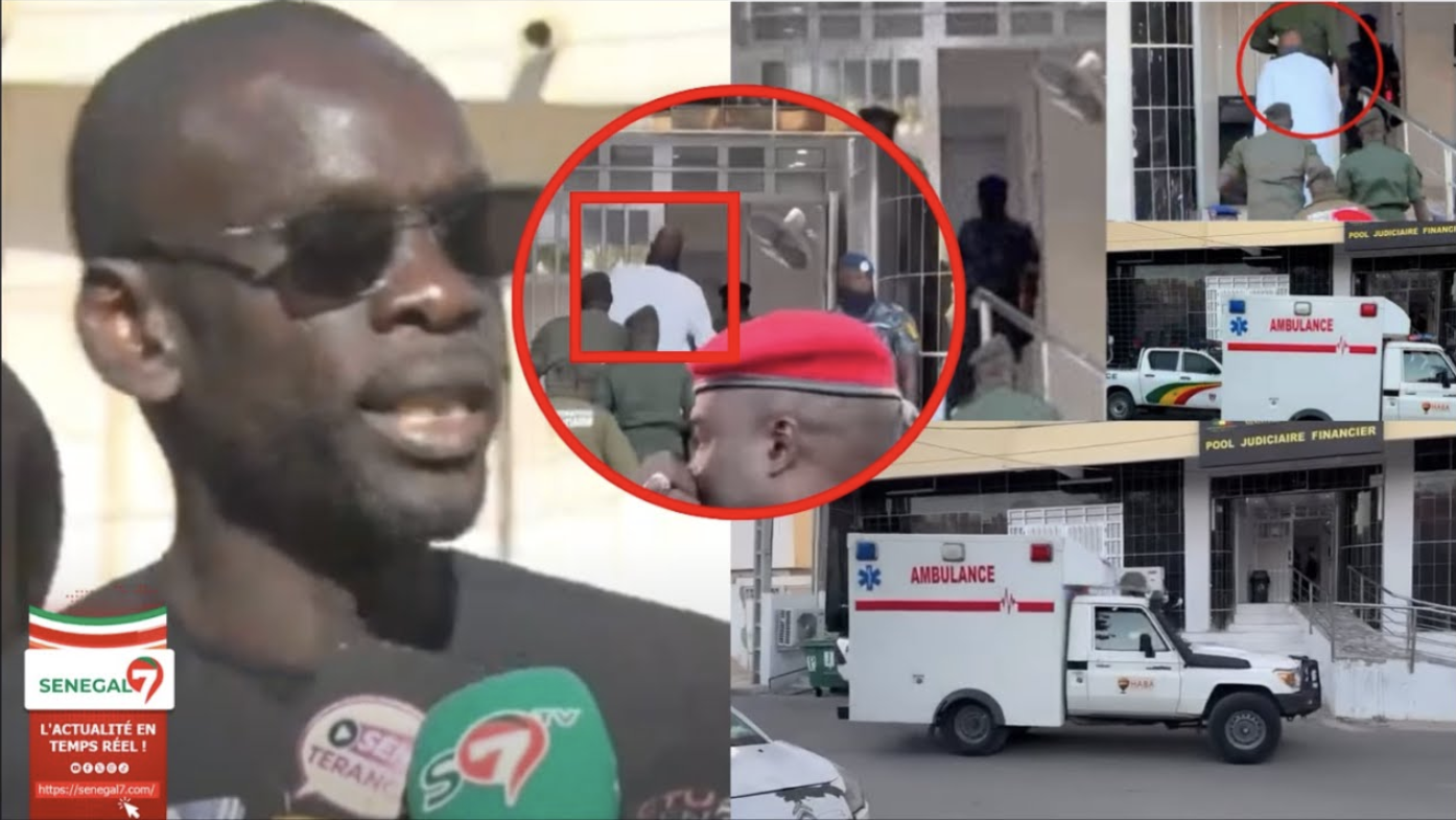 (Vidéo) Farba Ngom arrive en ambulance au PJF: Son chargé de com dévoile tout & lâche des b0mbes...