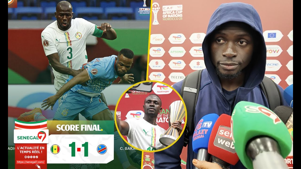 (Vidéo) Élu homme du match face à la RD Congo, Sadio Mané réagit “Ce que j’ai dit aux joueurs après le but...”