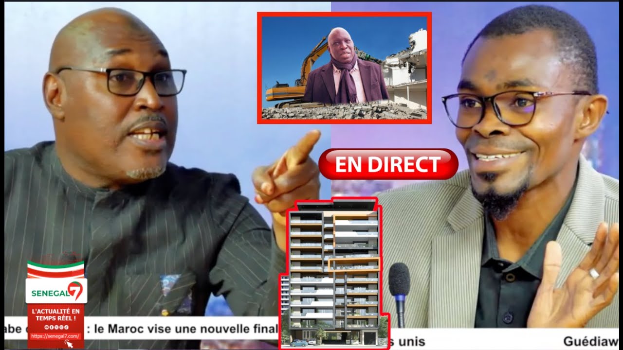 (Vidéo) Adama Fall recadre en direct Serigne Niang aff.destruction Maison Madiambal "tu n'as pas le droit de..."