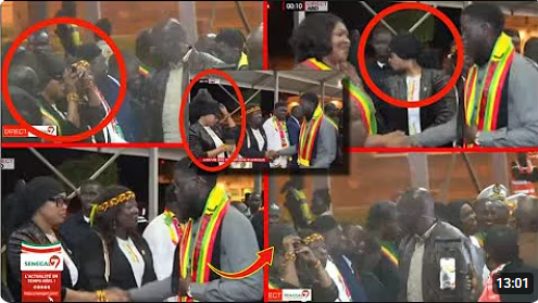 (Vidéo) - Incident protocolaire: La casquette Maïmouna Bousso retirée par la garde rapprochée du PR AIDB ?
