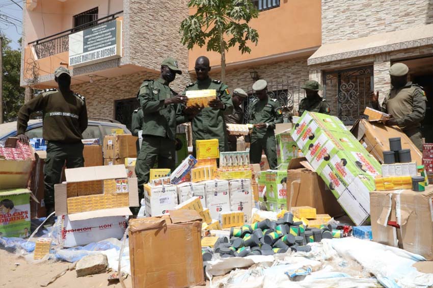 Kaolack : Incinération de produits prohibés d’une contrevaleur de près de six milliards de francs CFA