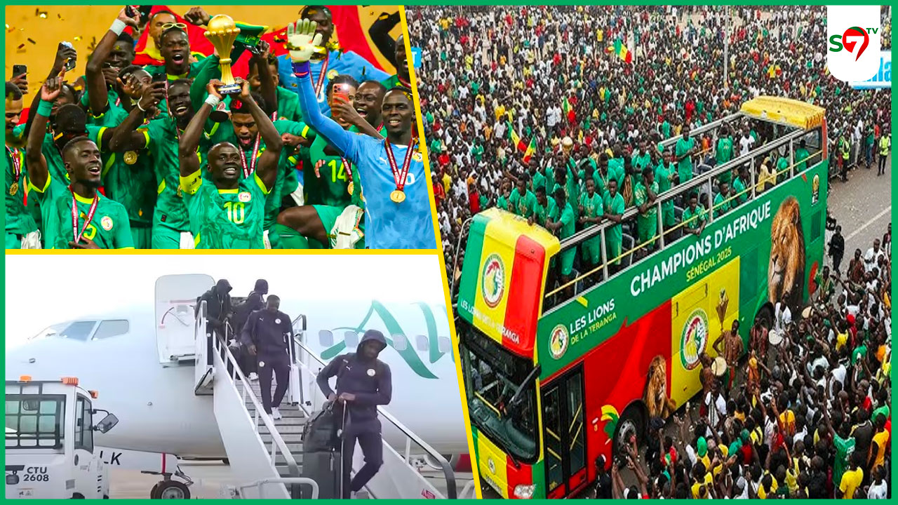 (Video) Une maree humaine en route pour l'Aeroport Blaise Diagne accueillir les Champions d'Afrique