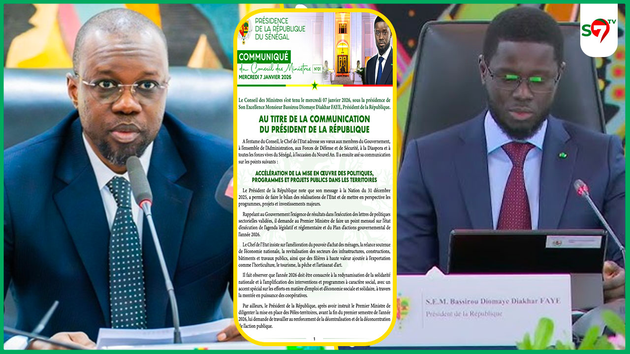 (Video) Tout ce qu'il faut savoir sur le Conseil des Ministres de ce mercredi 07 Janvier 2025: Nomminations...