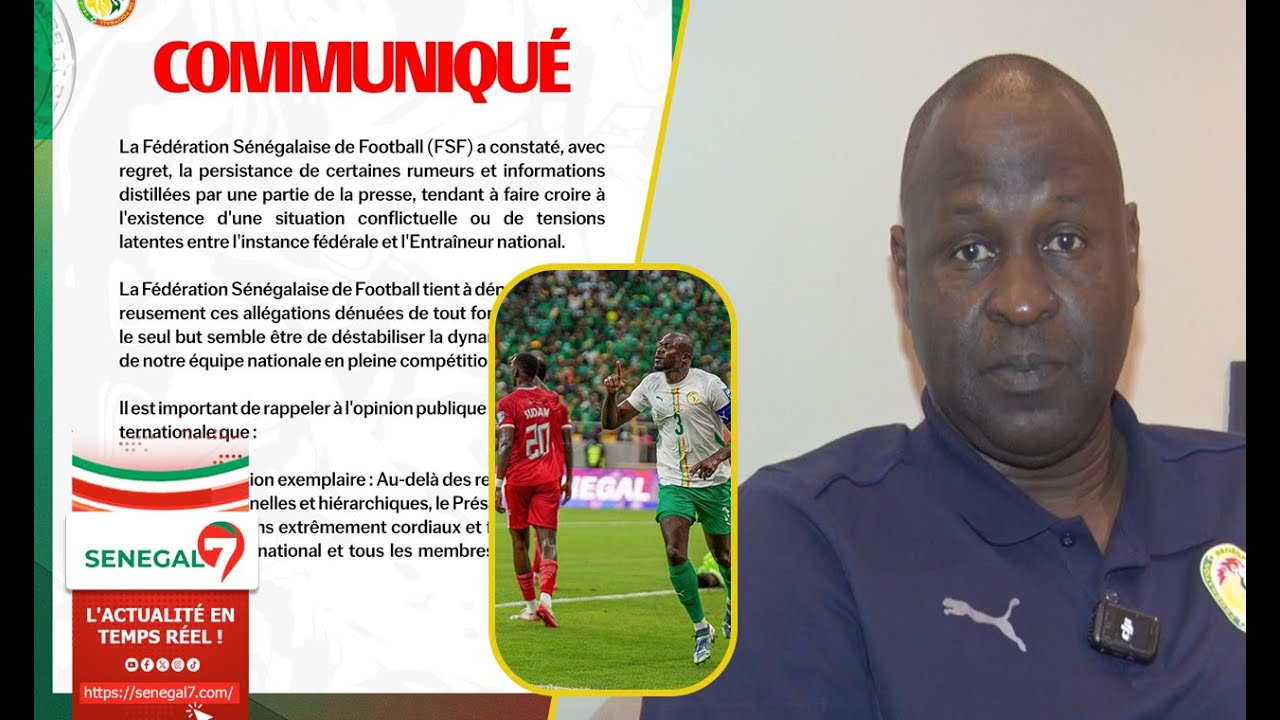 (Video) Rumeurs sur le onze fuité,le chargé de l’organisation de la FSF, Ndiambé Diop, fait la mise au point