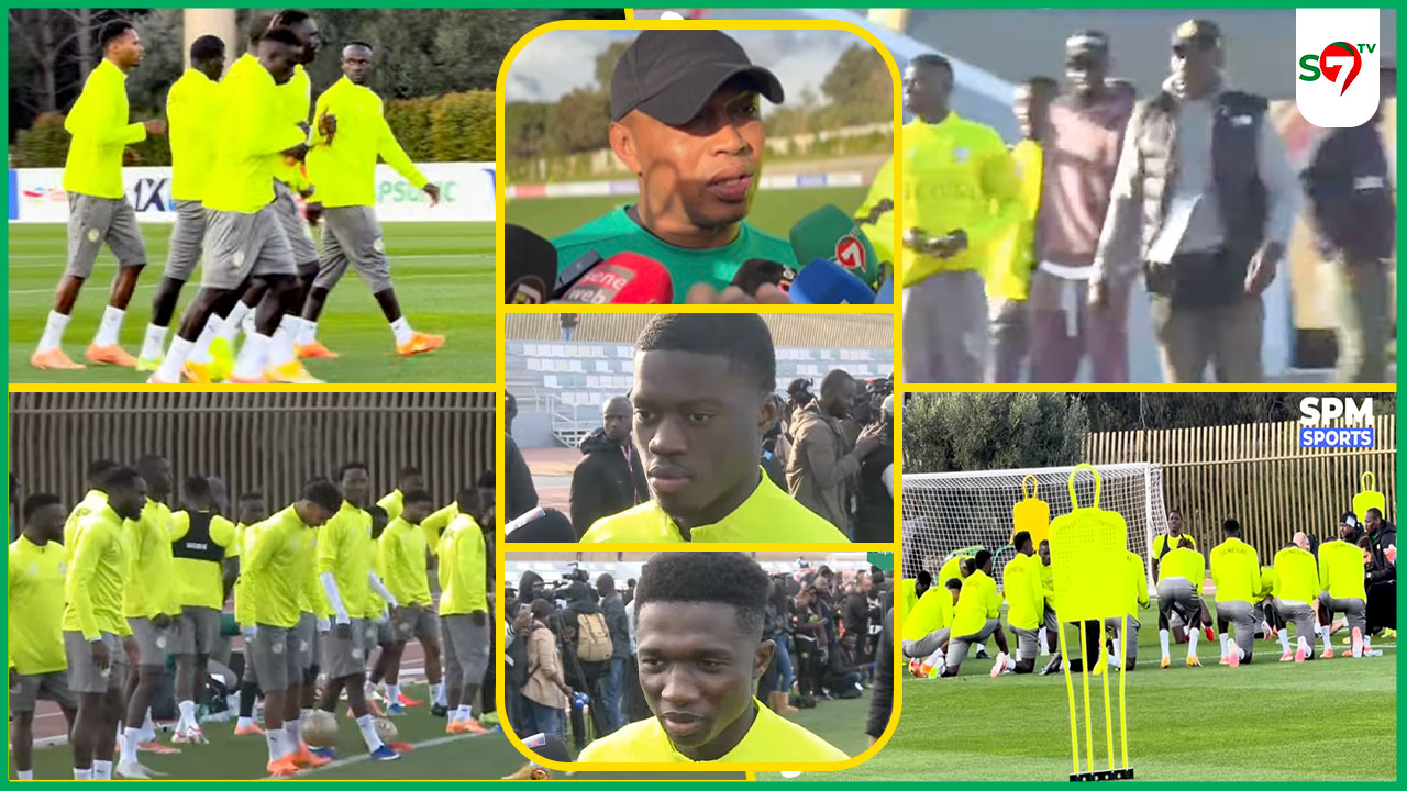 (Video) Finale Senegal vs Maroc: Cheikhou Kouyaté présent à l’entraînement des pour haranguer les Lions