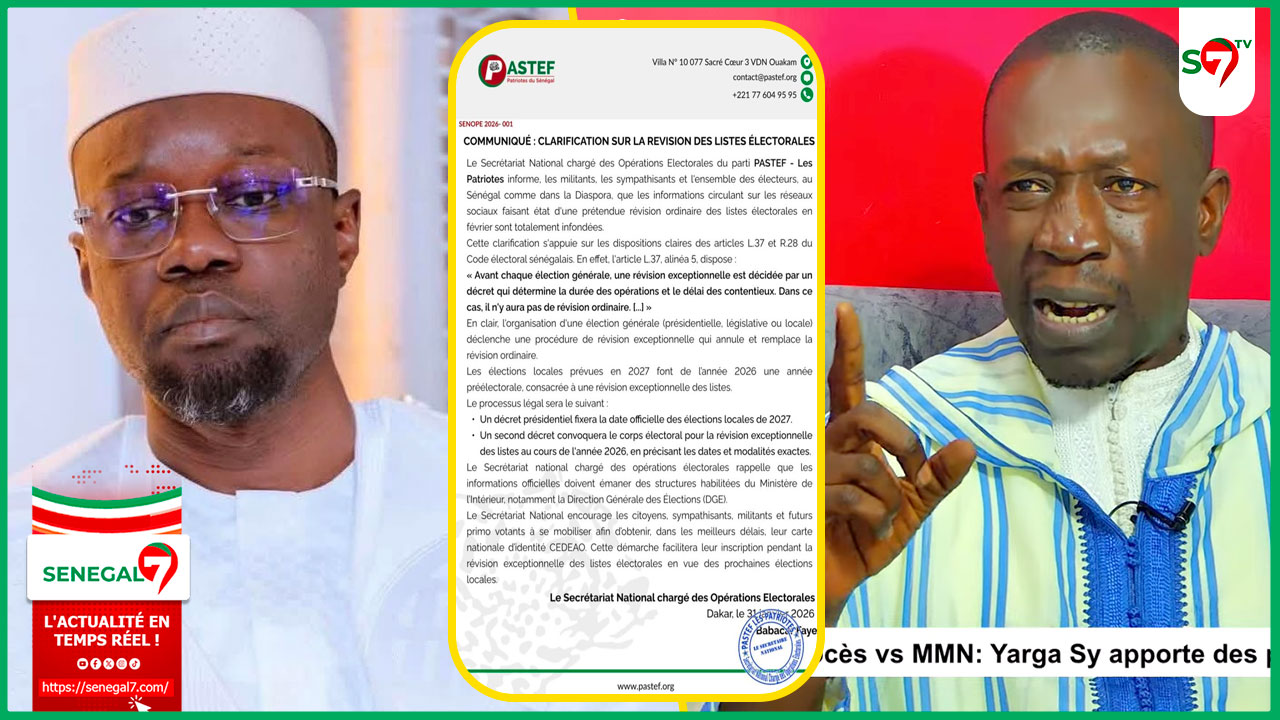 (Video) Démenti Pastef sur la revision des listes electorales: les revelations d'Abdoulaye Mbow "Liko Waral Moy..."